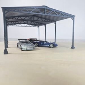 Hangar de Carros 1:64 – Garaje para Dioramas Hot Wheels / Diecast