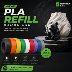 Filamentos PLA Bambulab (Refill)